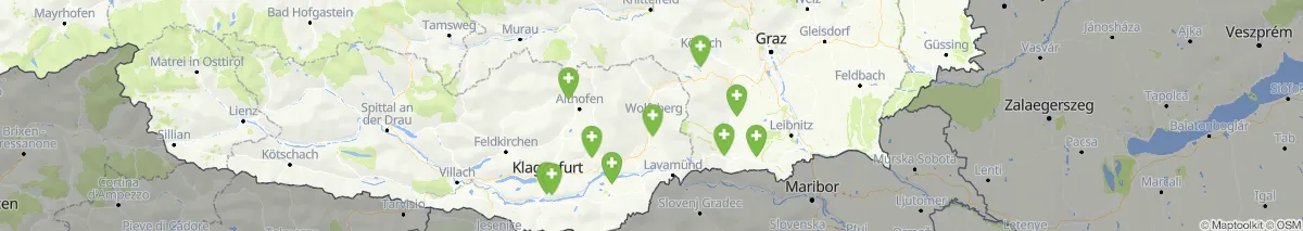 Kartenansicht für Apotheken-Notdienste in der Nähe von Sankt Georgen im Lavanttal (Gemeinde, Kärnten) (85)